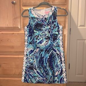 Girl’s Lilly Pulitzer Blue Printed Formal Dress